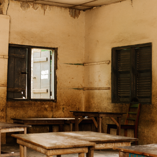 Inside vakpo primary school mayekoo