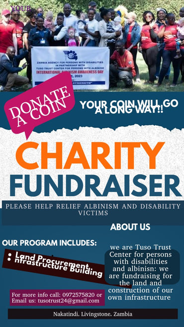 Donate to Tuso Trust Zambia: Protect & Empower People with Albinism