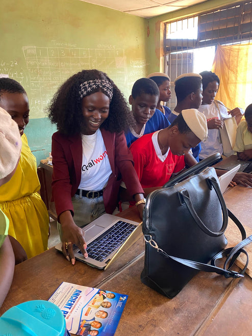 Apoie o projeto Além da sala de aula da Goal Women Africa